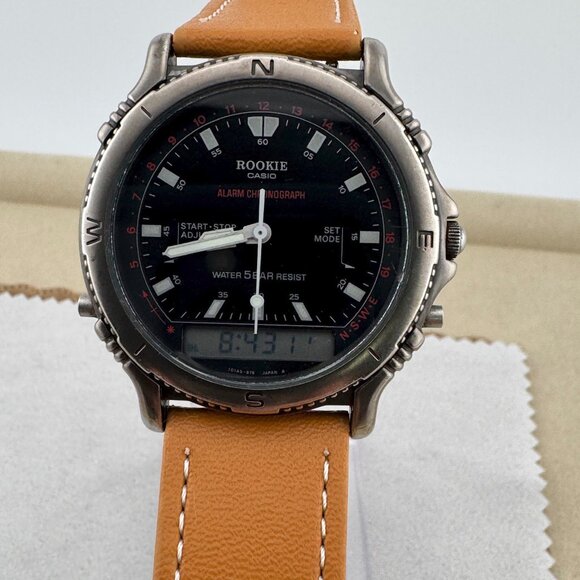 Vintage Casio Rookie RKC-502 Analog and Digital dual time Watch - Picture 2 of 8